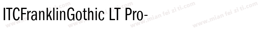 ITCFranklinGothic LT Pro字体转换